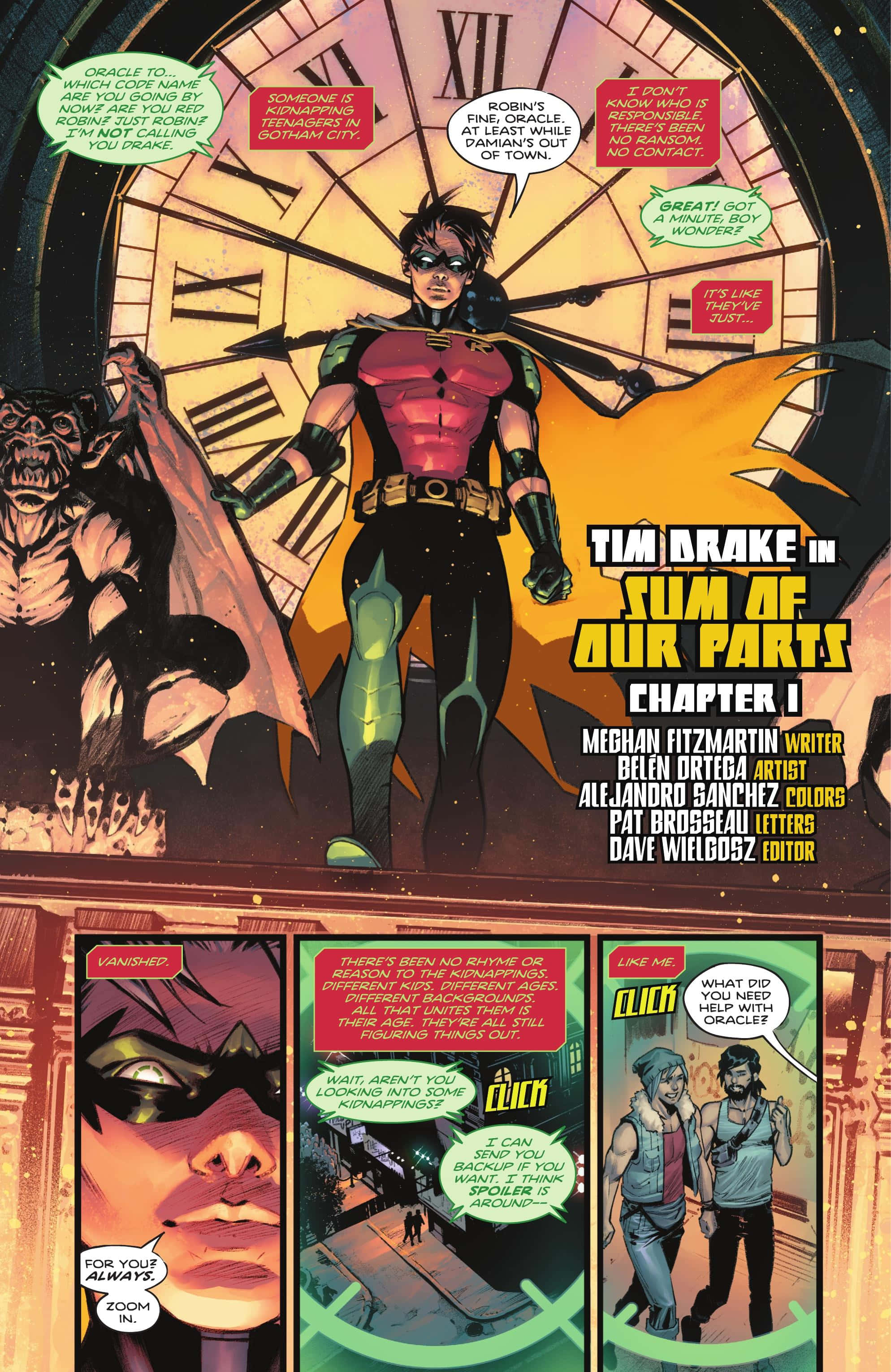 Si Tim Drake bilang Red Robin, handa sa laban Wallpaper