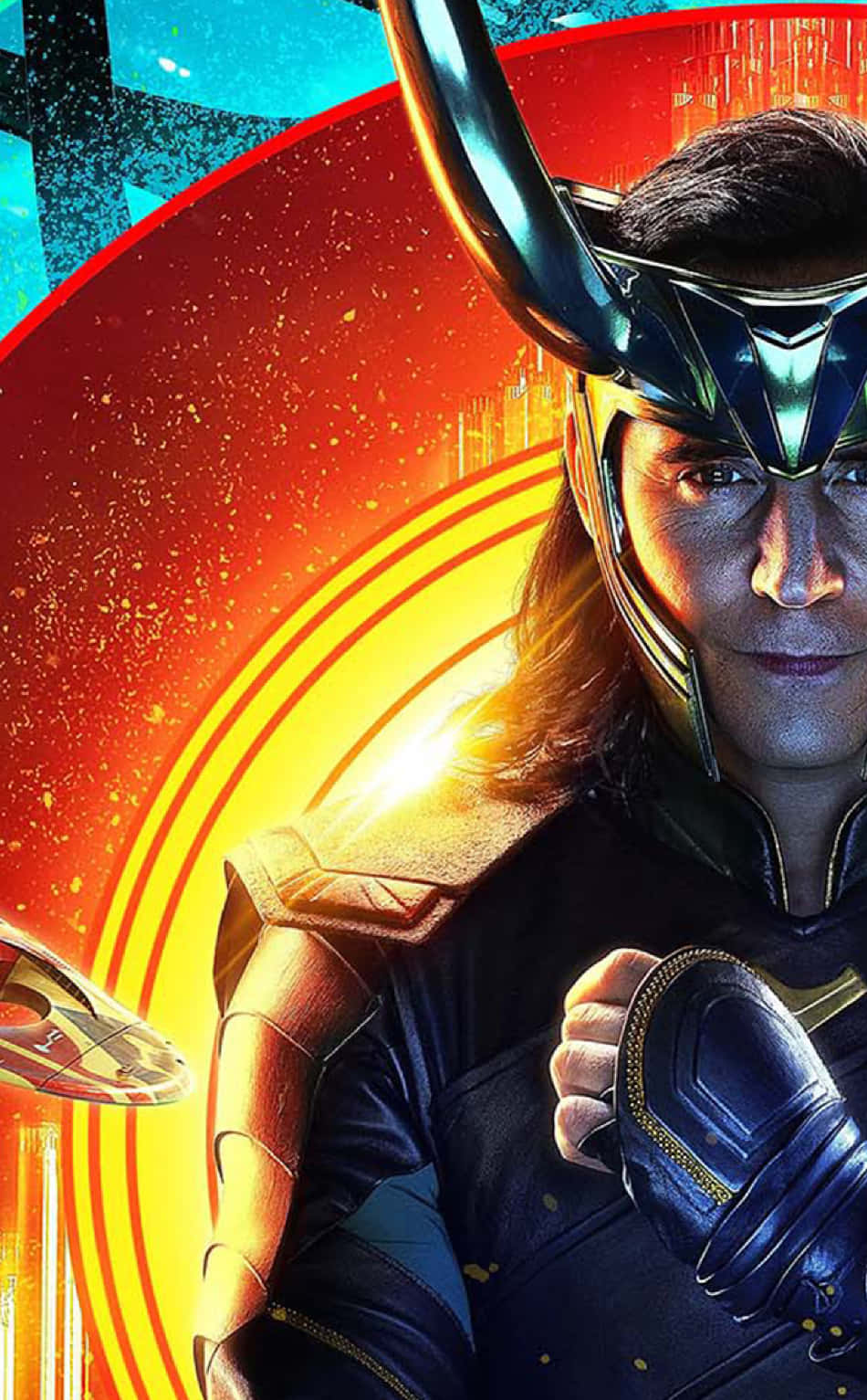 Si Tom Hiddleston bilang Loki, ang Diyos ng Kalokohan Wallpaper
