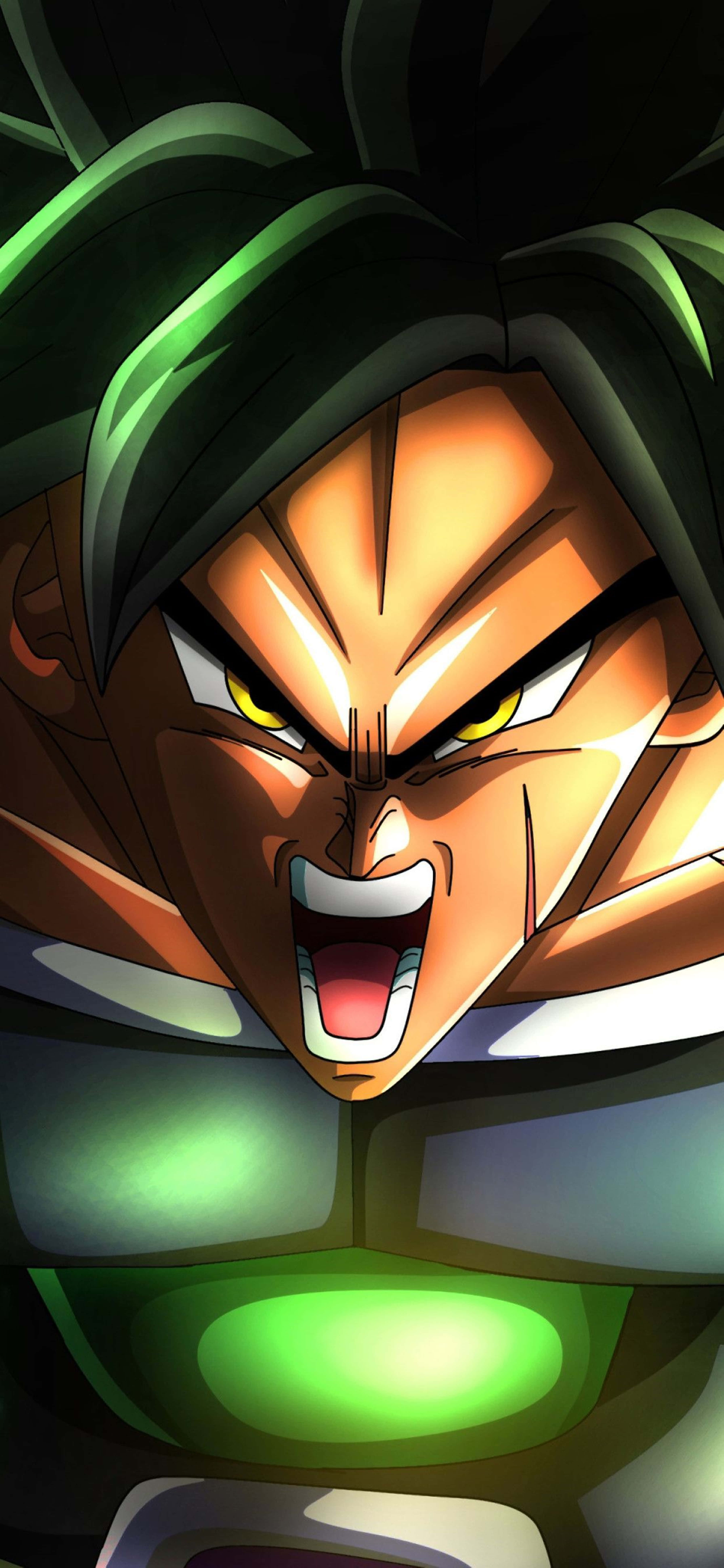 Si Warrior Gohan ay humaharap sa maalamat na Super Saiyan Broly sa isang sumasabog na laban Wallpaper