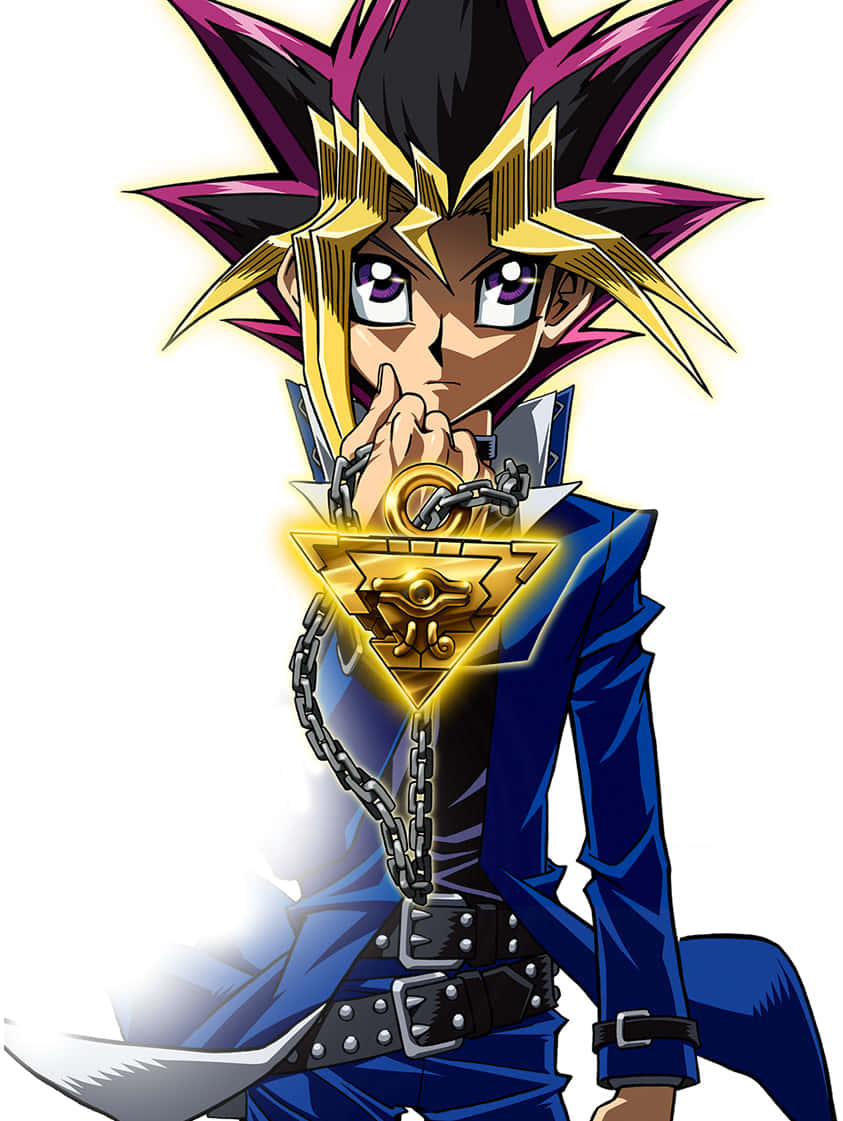 Si Yugi Muto, ang Hari ng mga Laro, sa aksyon Wallpaper