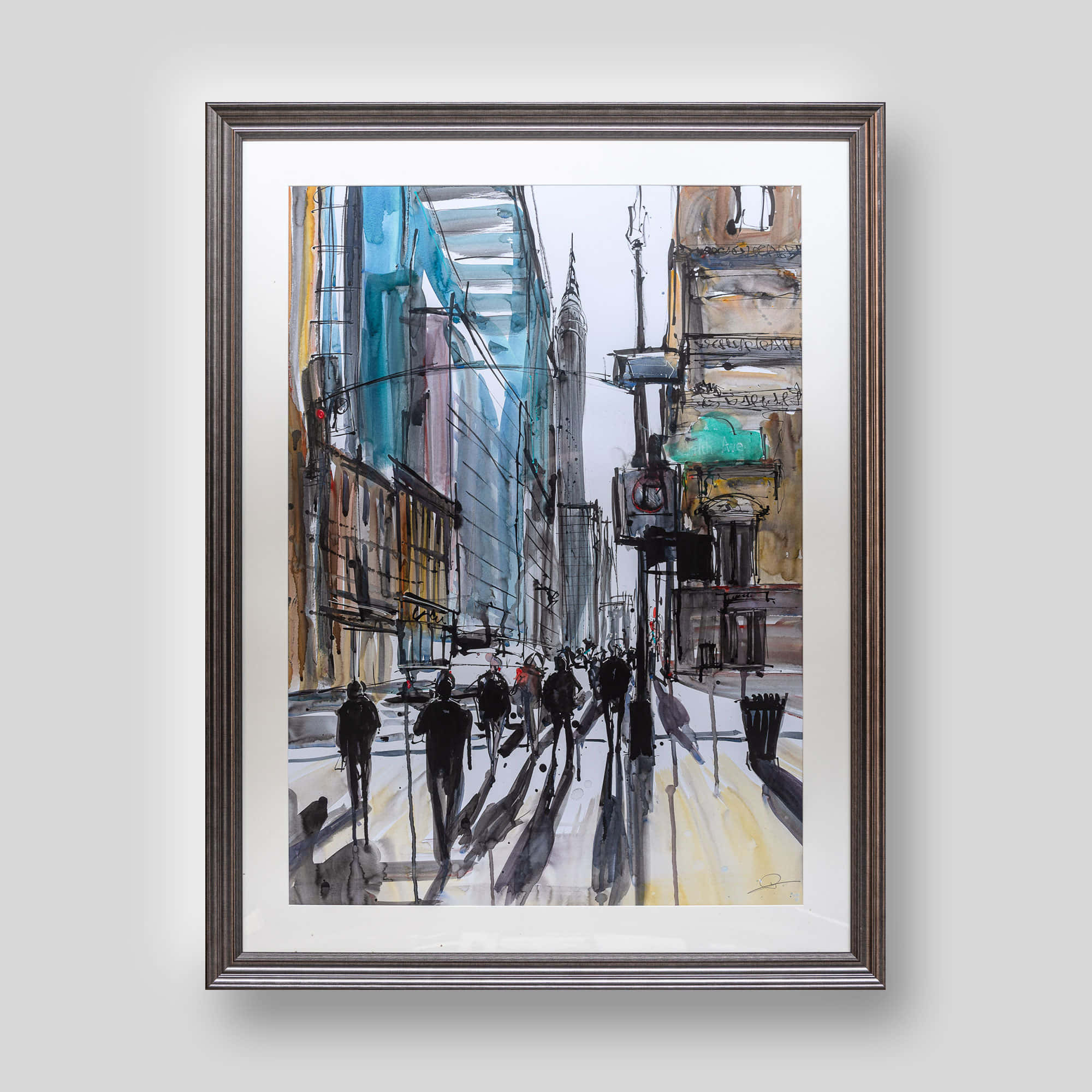 Sidewalk Background Fanart Painting Wallpaper