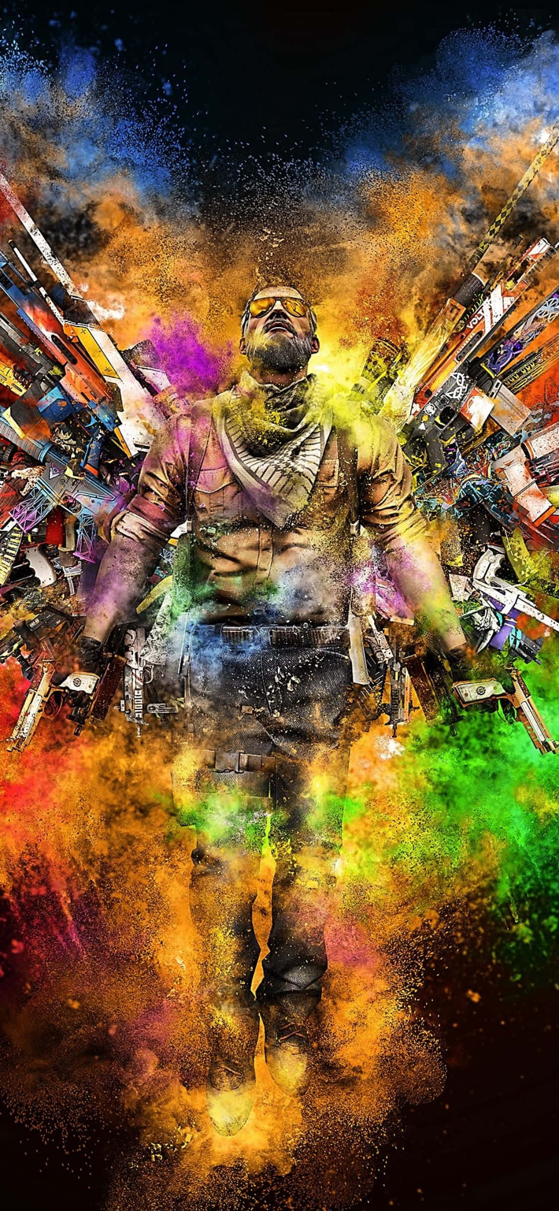 "Sige at gumawa ng isang magarang pasok gamit ang bagong iPhone Xs at Counter-Strike Global Offensive!" Wallpaper