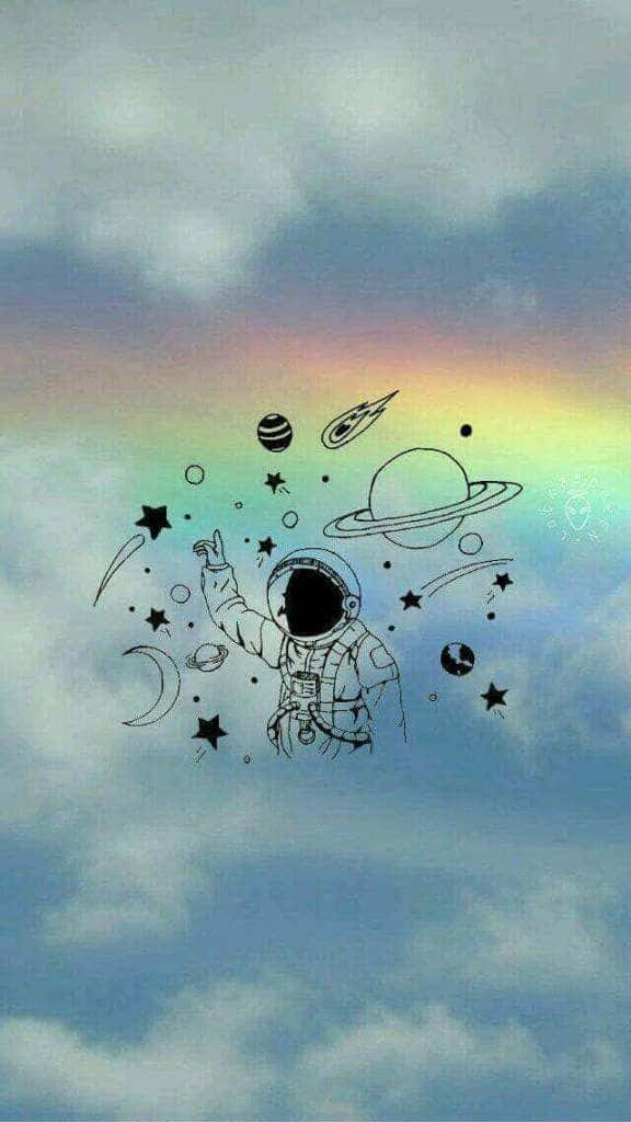 Sigla at ganda ng isang technicolor na langit Wallpaper