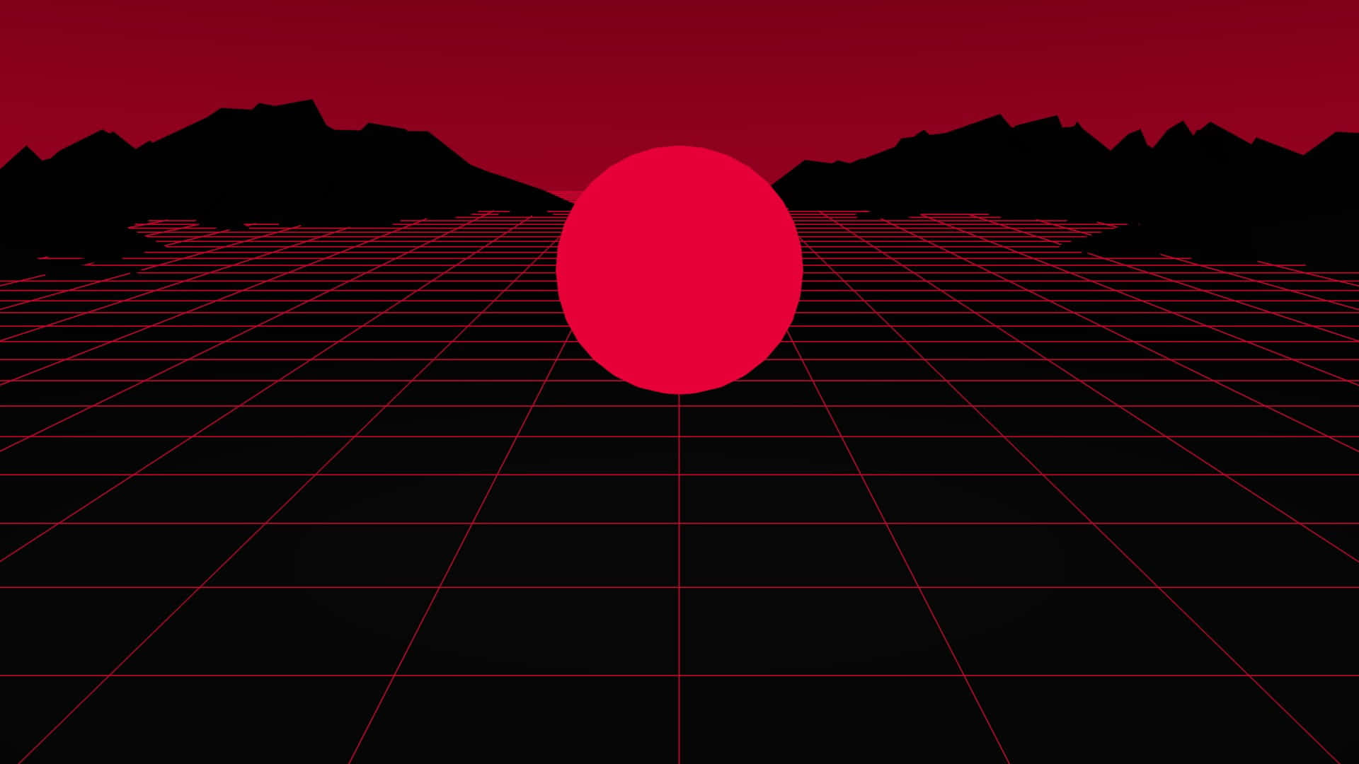 Silhouette Aesthetic na Pulang Larawan Wallpaper