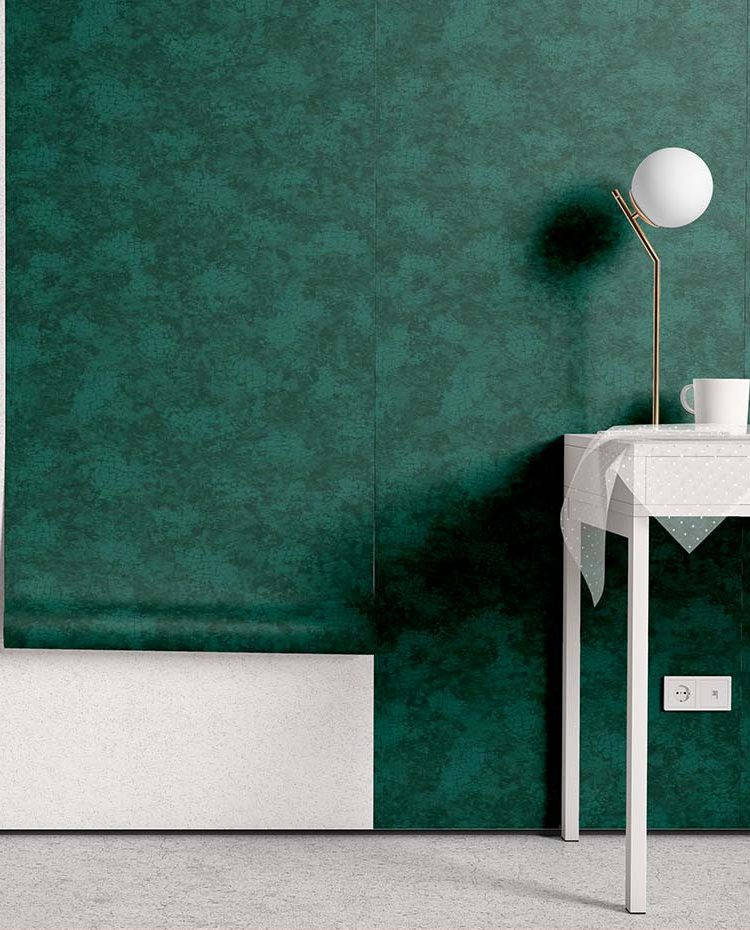 Silid na Berde at Puti na Aesthetic Wallpaper