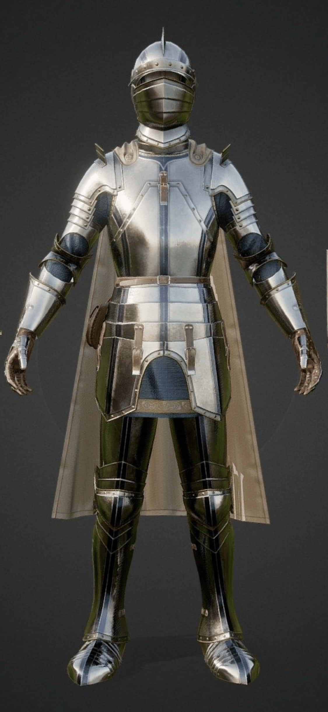 Silver Armor iPhone Xs Mordhau Background Wallpaper