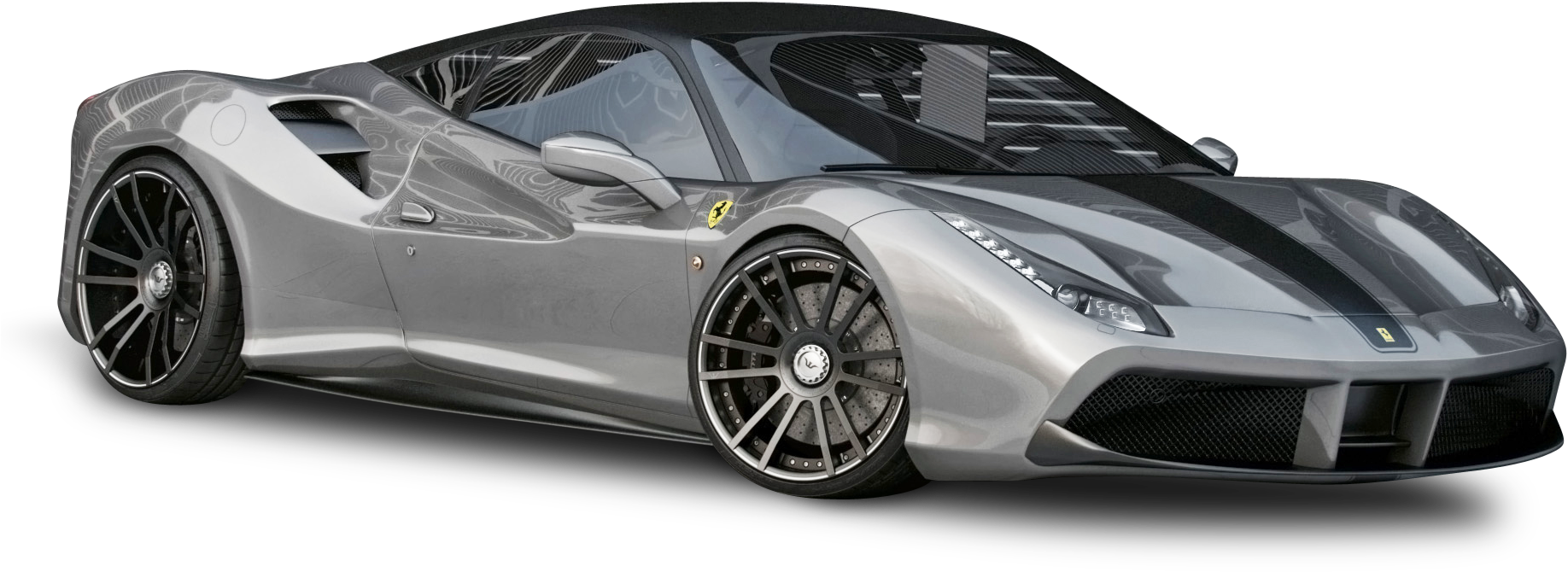 Silver na Ferrari Sports Car Wallpaper