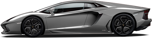 Silverang Lamborghini Aventador Side View Wallpaper