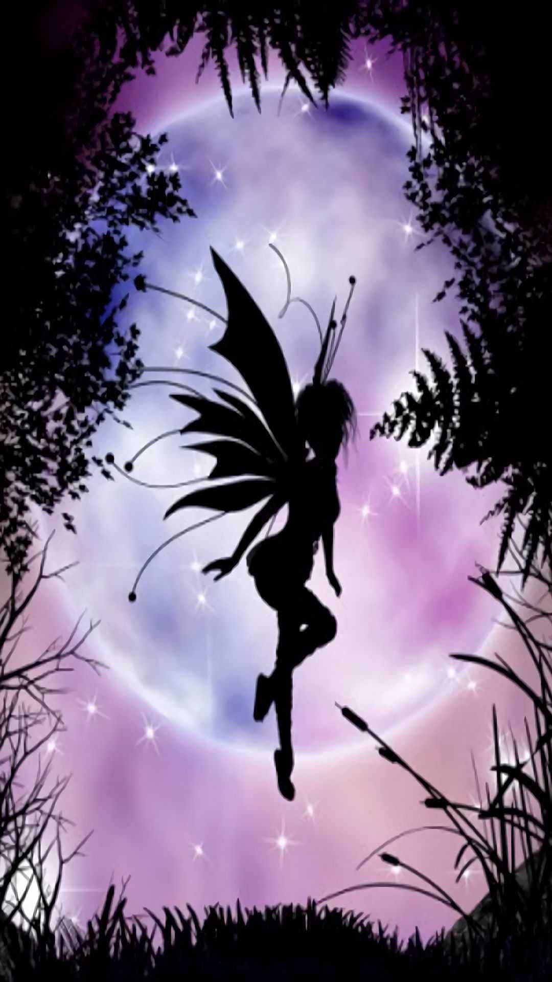 Silweta ng Diwata na Aesthetic Wallpaper