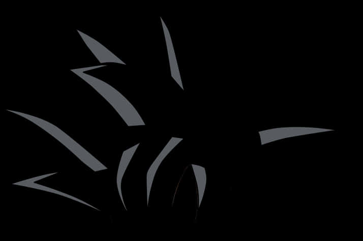 Silweta ng Goku Black na Madilim na Background Wallpaper