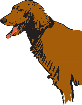 Silweta ng Golden Retriever Wallpaper
