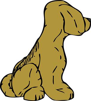 Silweta ng Golden Retriever Wallpaper