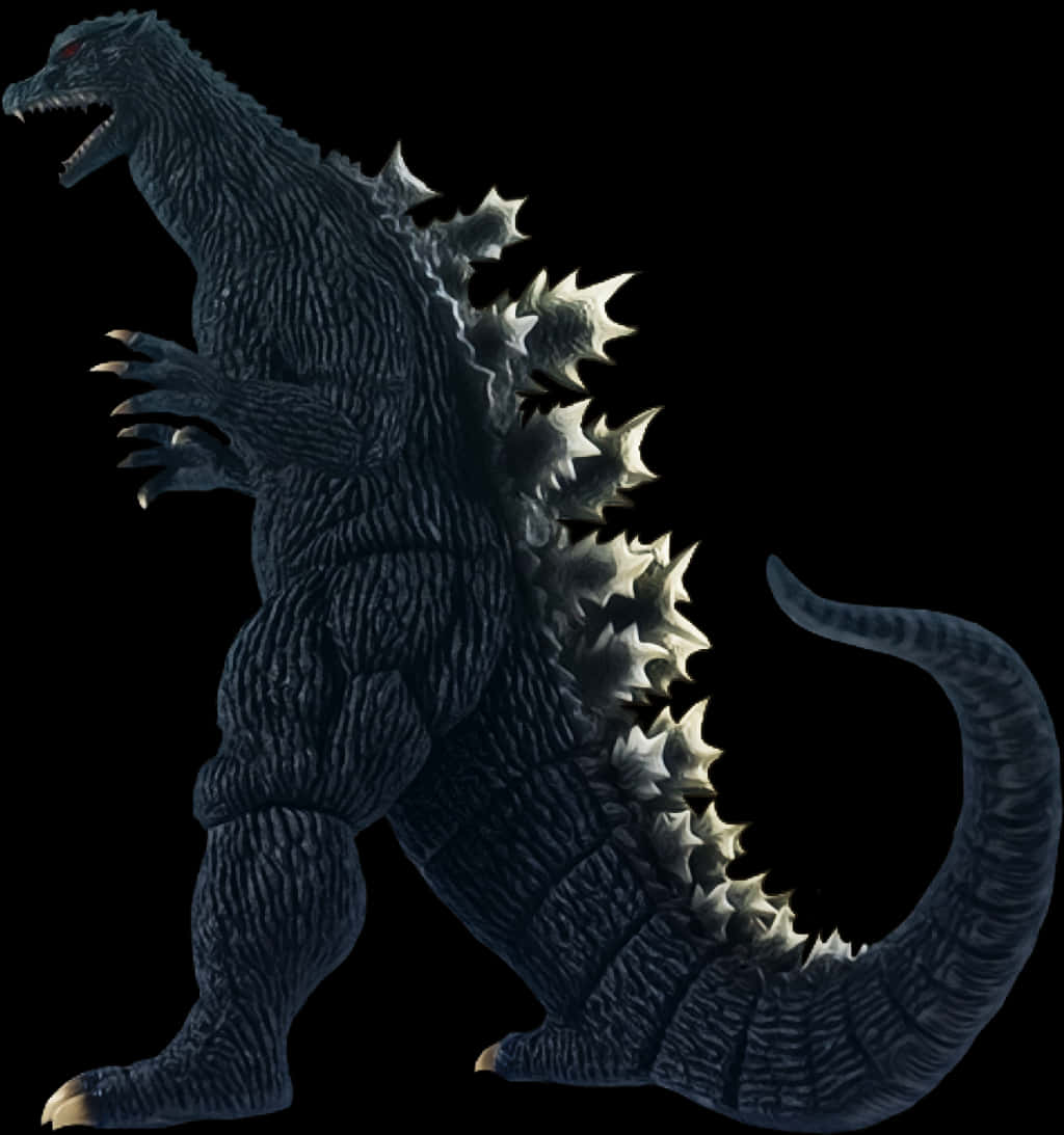 Silweta ng Iconic na Godzilla Figure Wallpaper