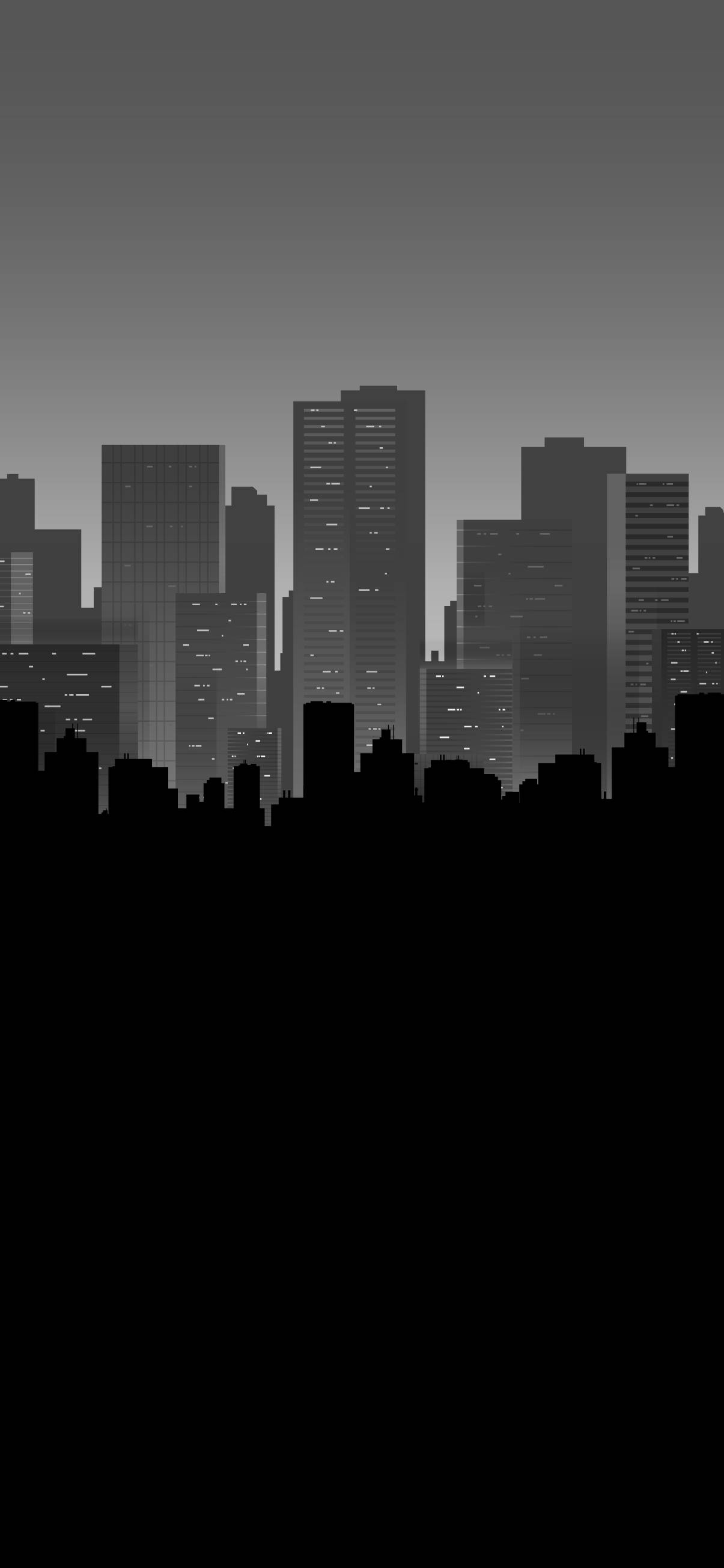 Silweta ng Madilim na Lungsod Wallpaper