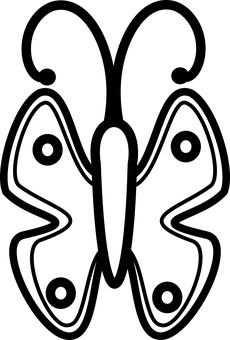 Silweta ng Paruparong Monochrome Wallpaper