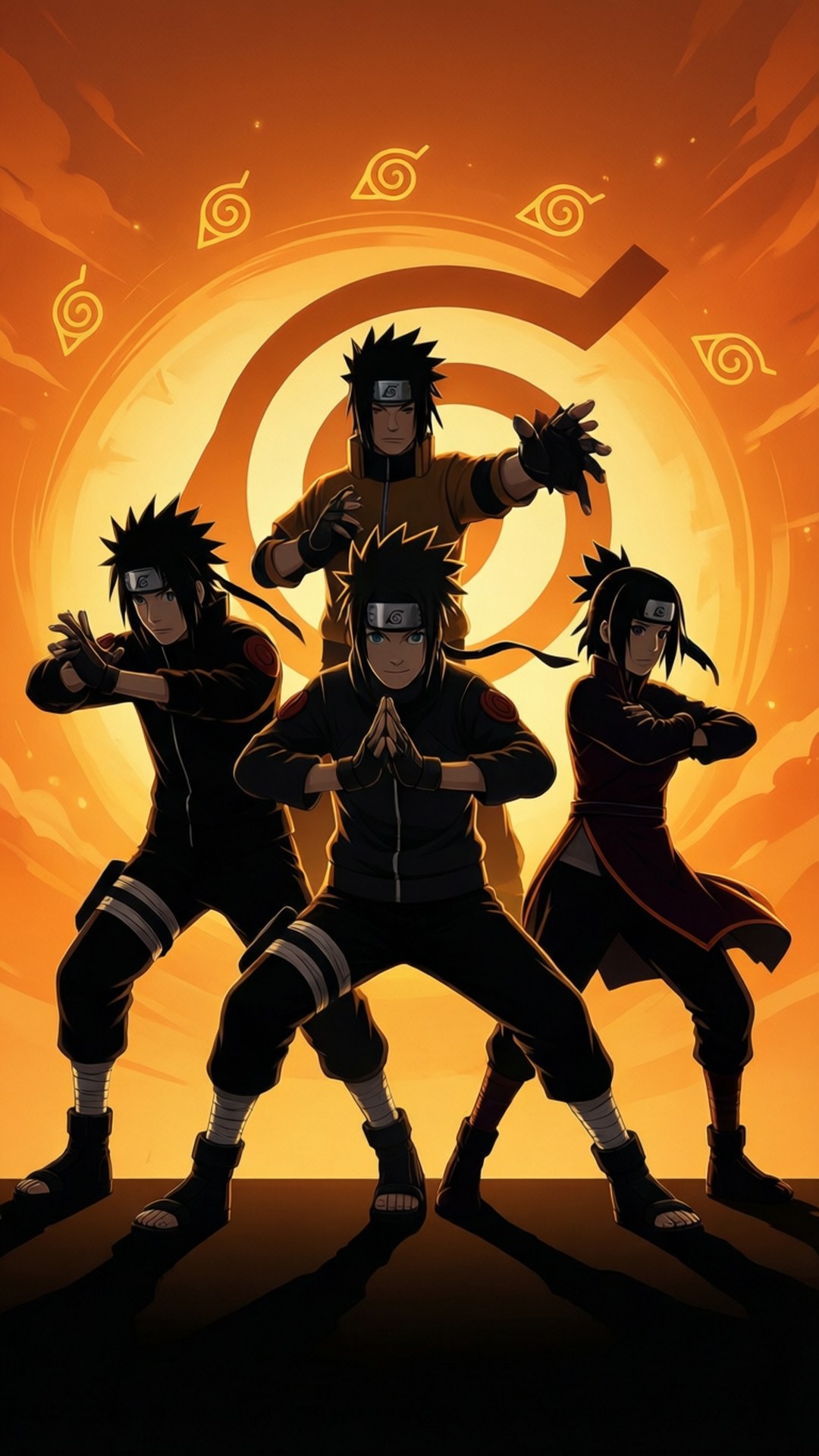 Silweta ng Team 7 Wallpaper
