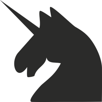 Silweta ng Unicorn na Profil Wallpaper