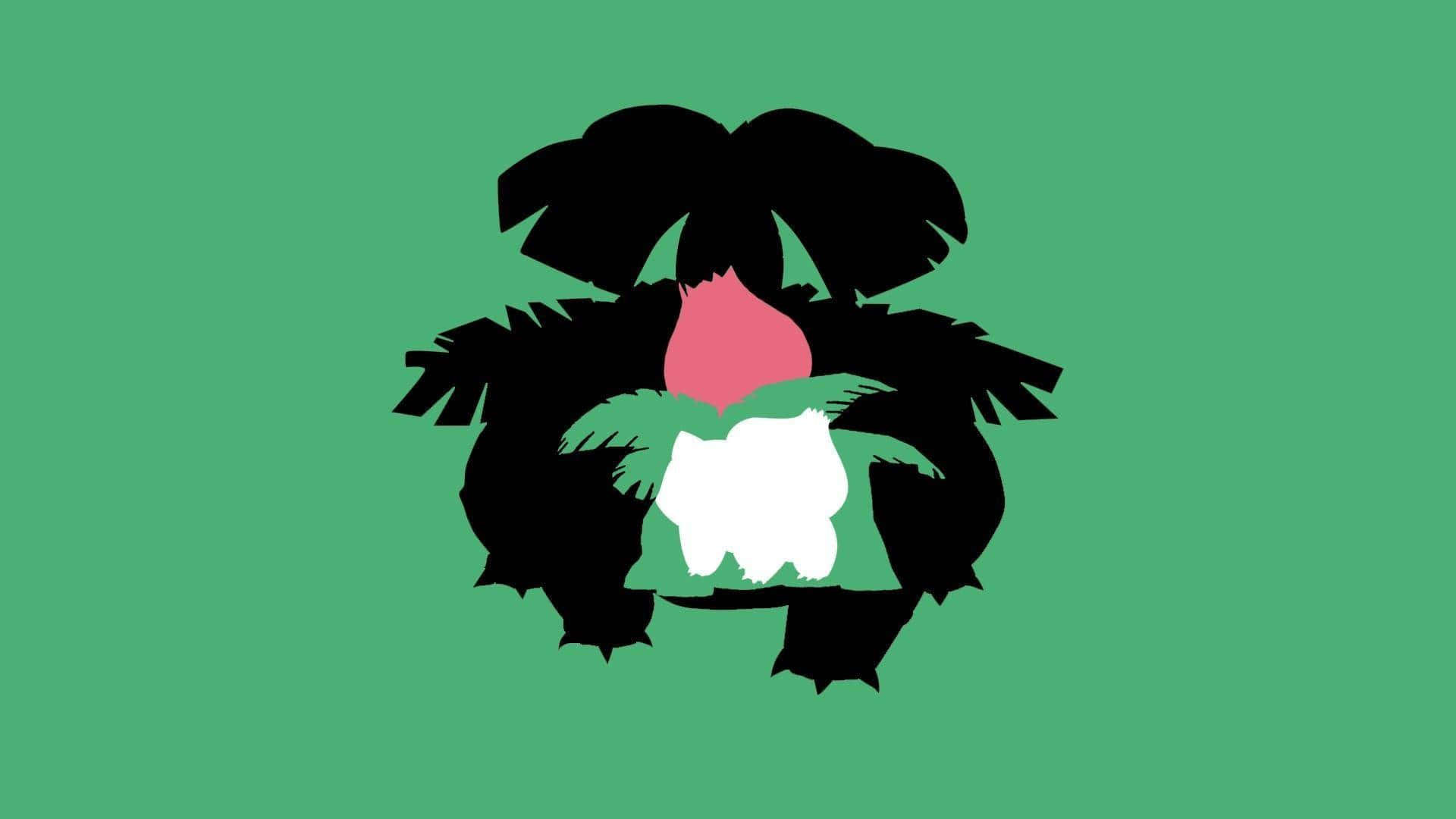 Silweta ni Bulbasaur, Ivysaur, at Venusaur Wallpaper