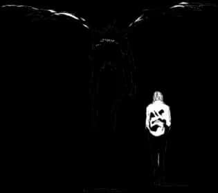 Silweta ni Light Yagami at Ryuk Wallpaper