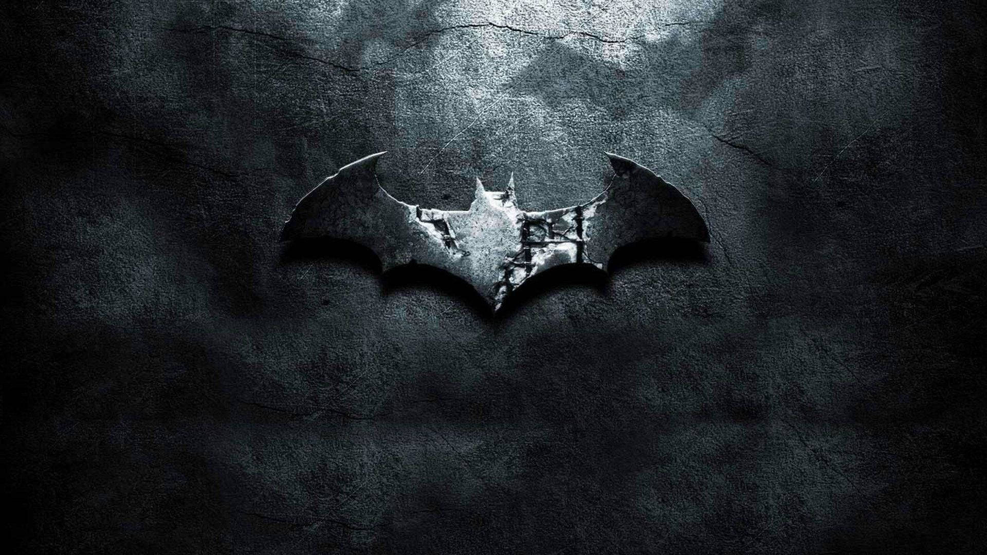 Simbolo ng Batman na Matigas na Bato Wallpaper