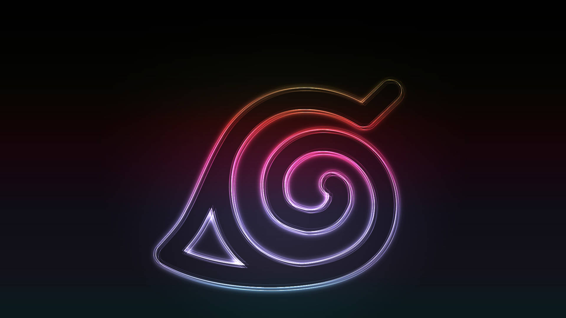 Simbolo ng Naruto sa mga Kulay Neon Wallpaper