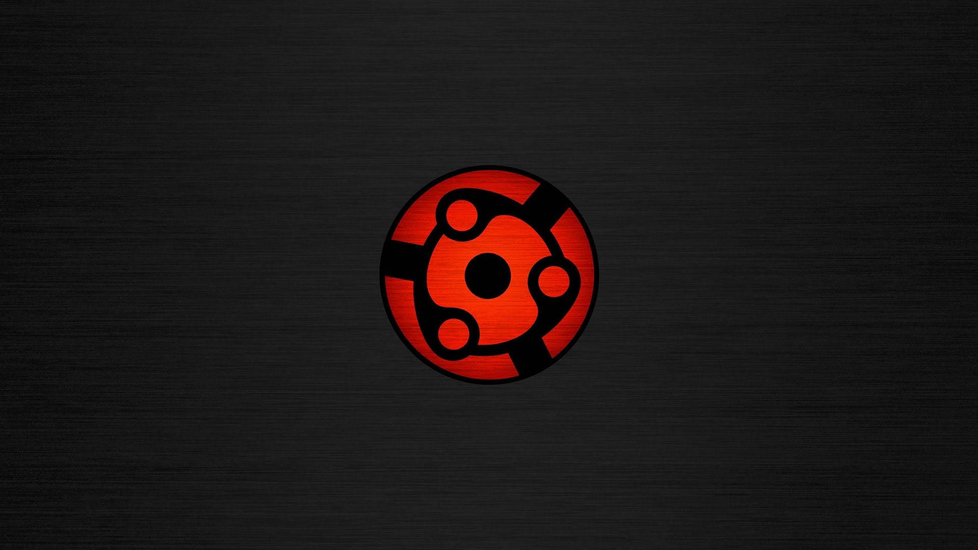 Simbolo ng Naruto na Pula at Itim Wallpaper