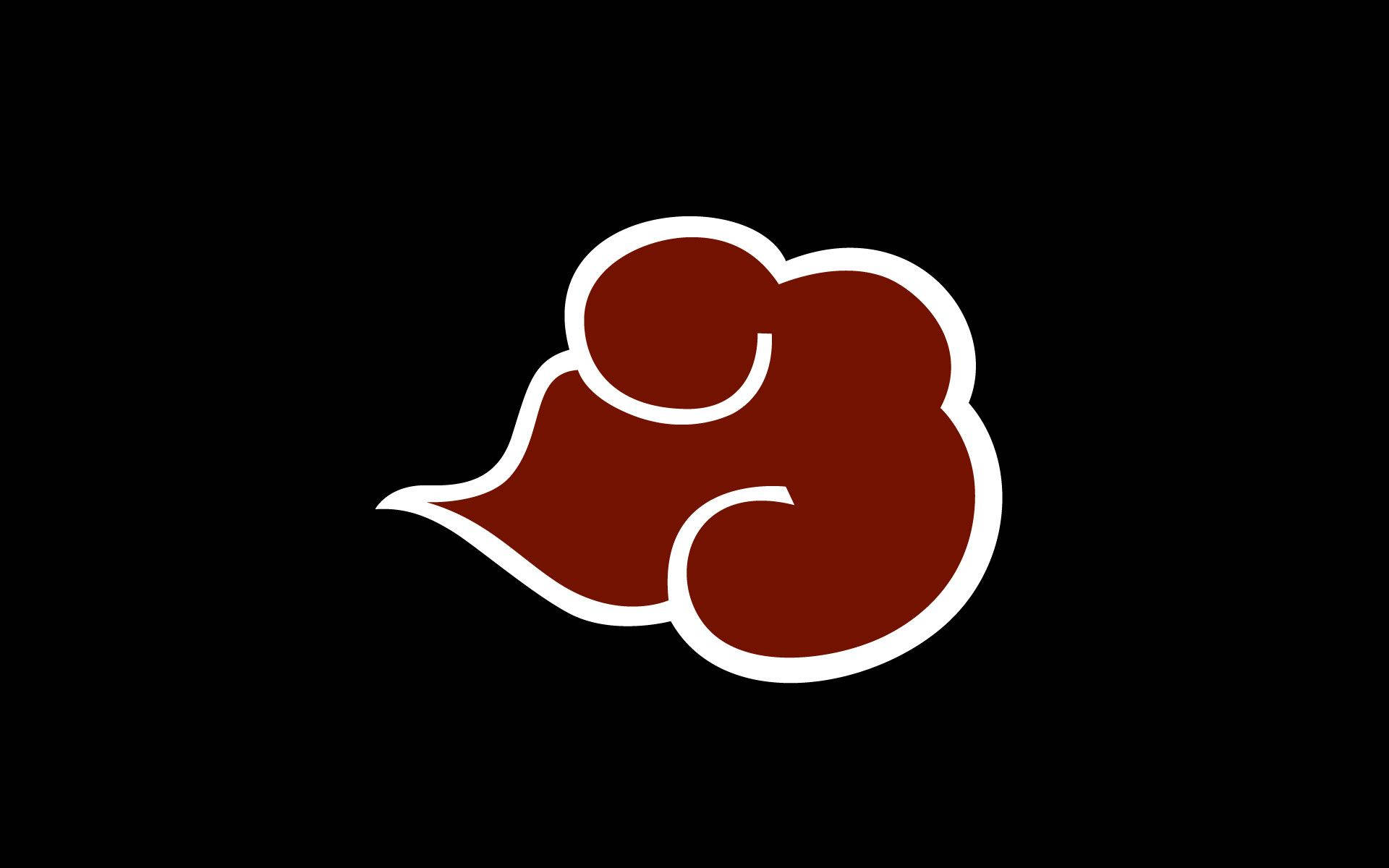 Simbolo ng Naruto na Puting Ulap na Balangkas Wallpaper