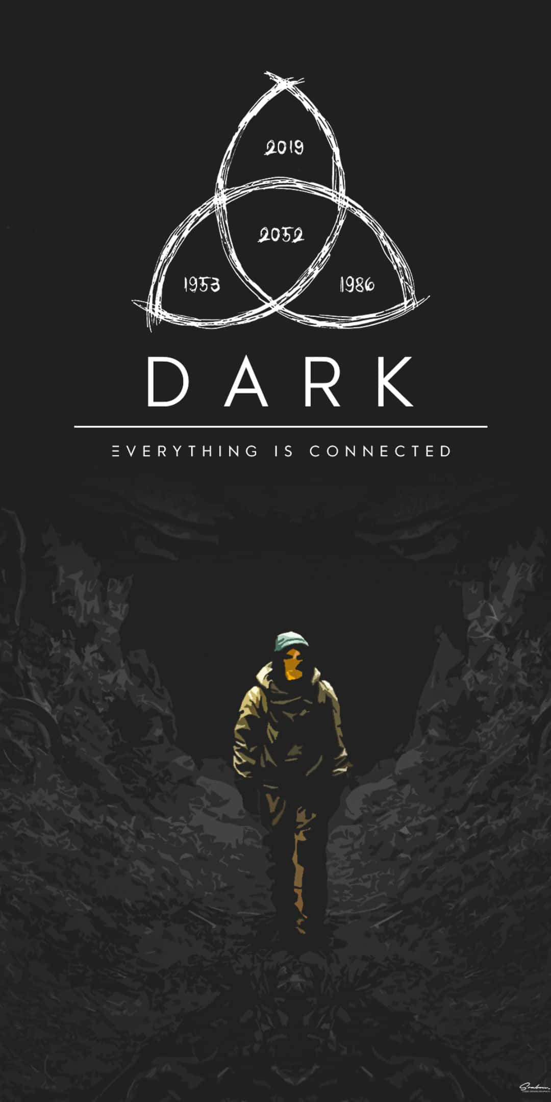 Simbolong Loop ng Dark Netflix Original Series Wallpaper