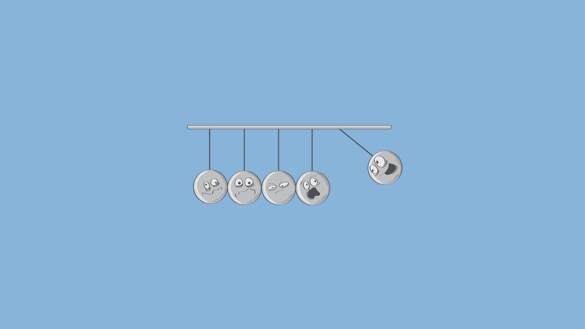 Simple Aesthetic na Nagbabanggaan Wallpaper