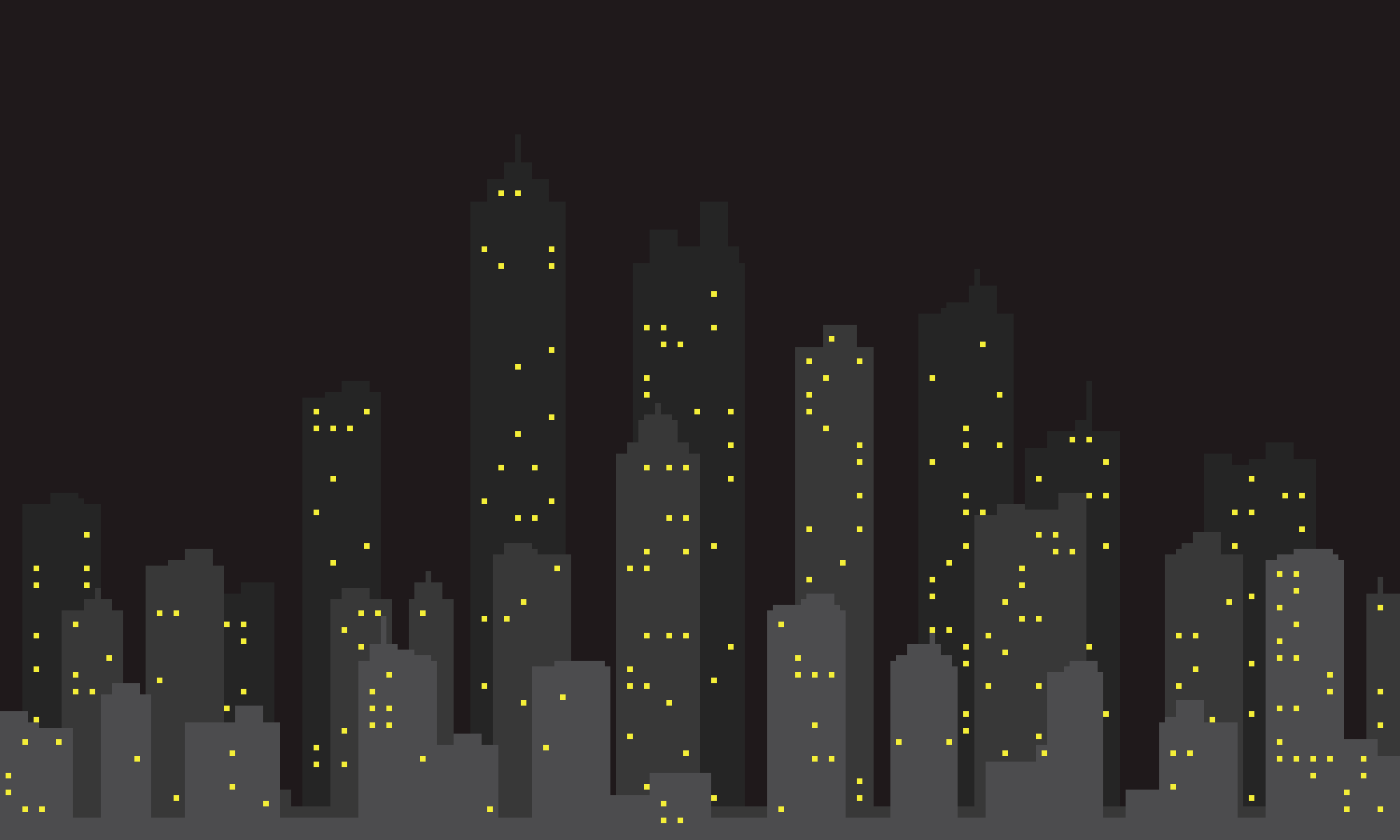 Simple City Outline Wallpaper