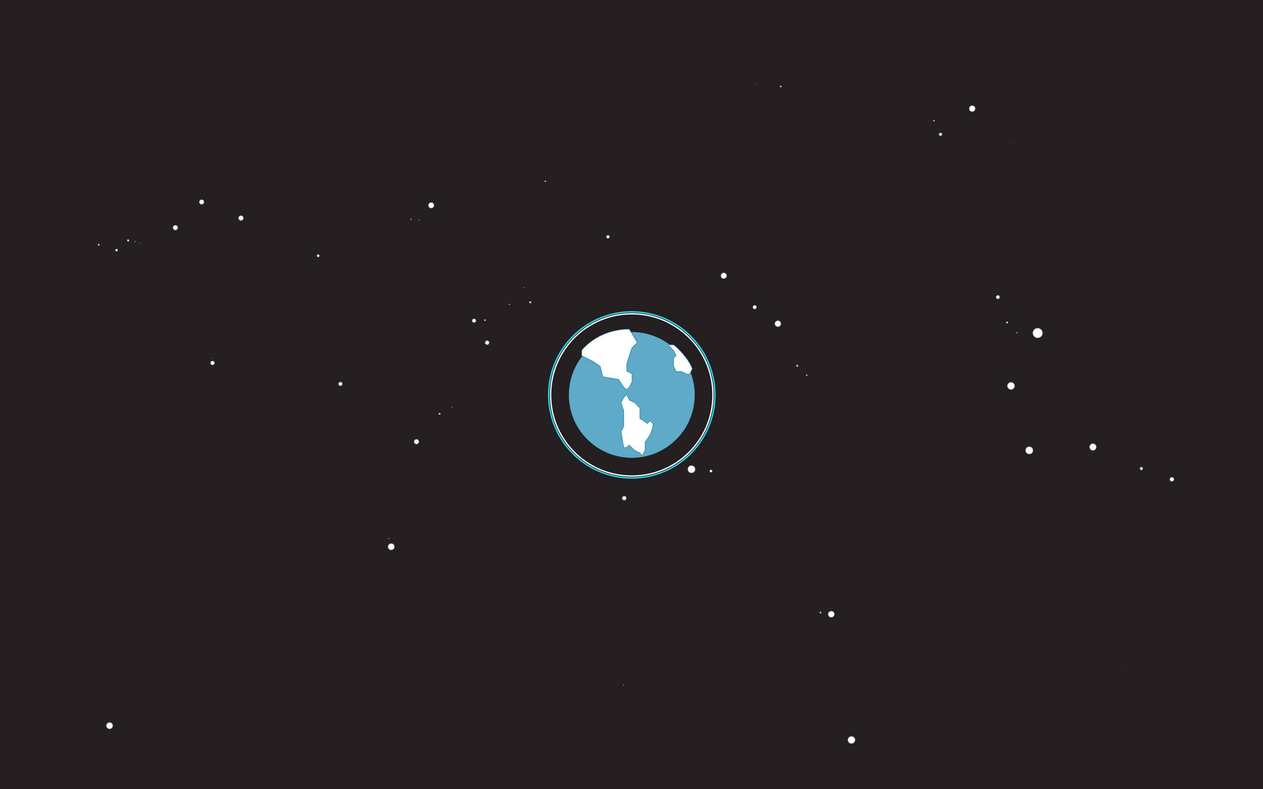 Simpleng Aesthetic na Planetang Yelo Wallpaper