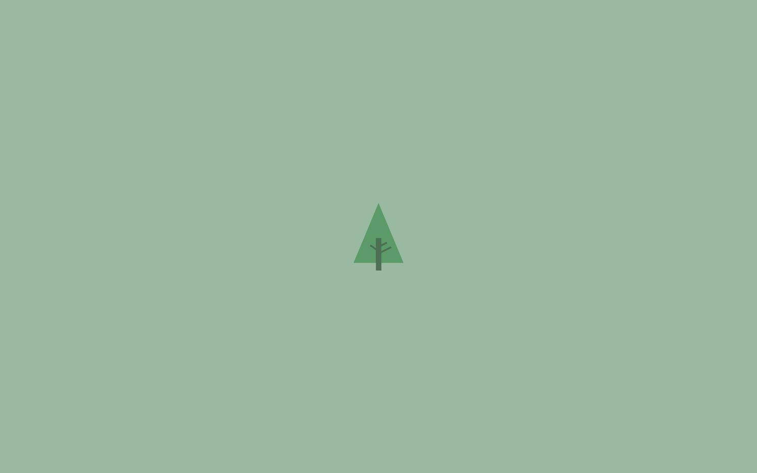 Simpleng Aesthetic na Puno ng Pino Wallpaper