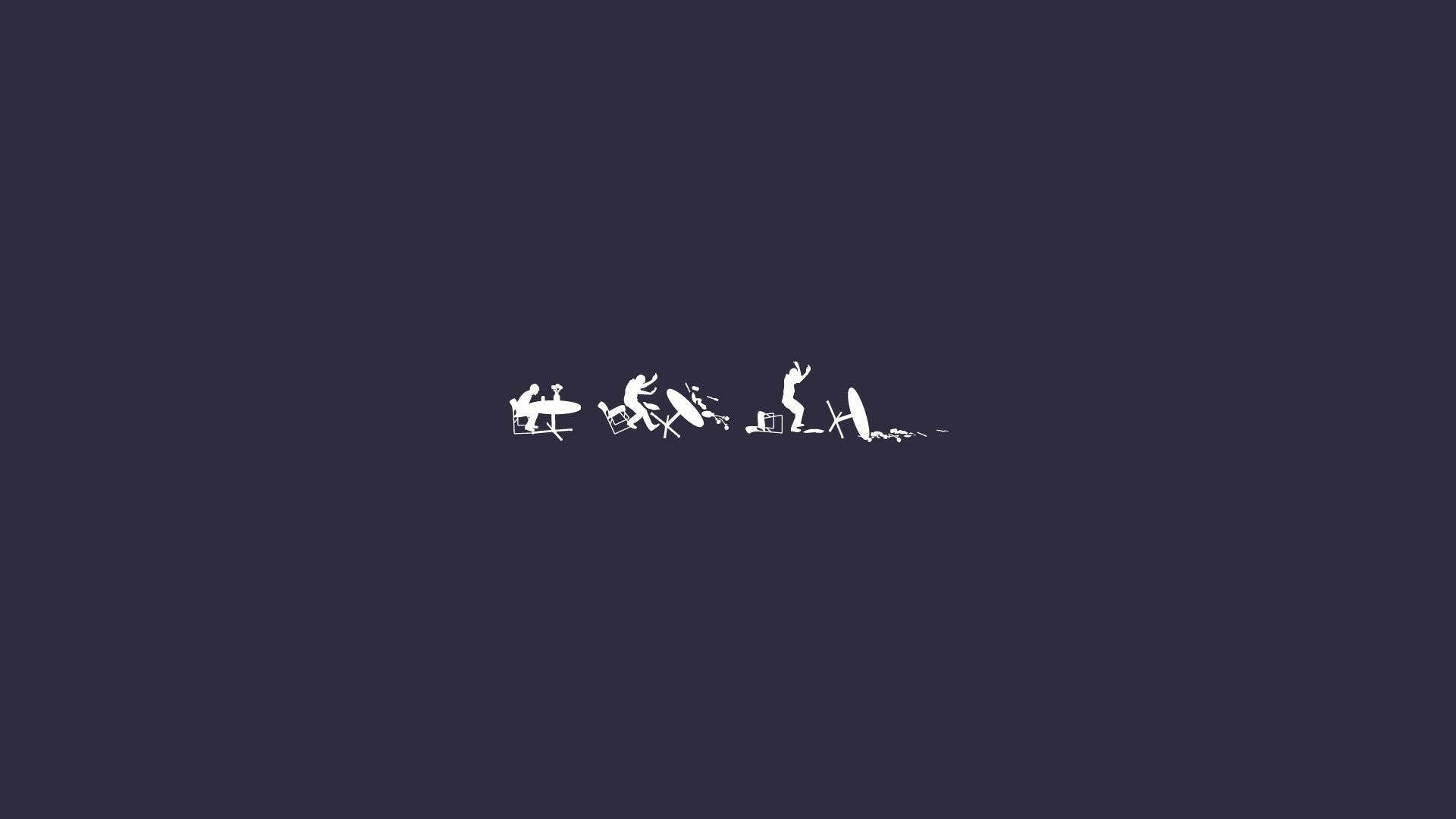 Simpleng Aesthetic na Pagtaob ng Mesa Wallpaper
