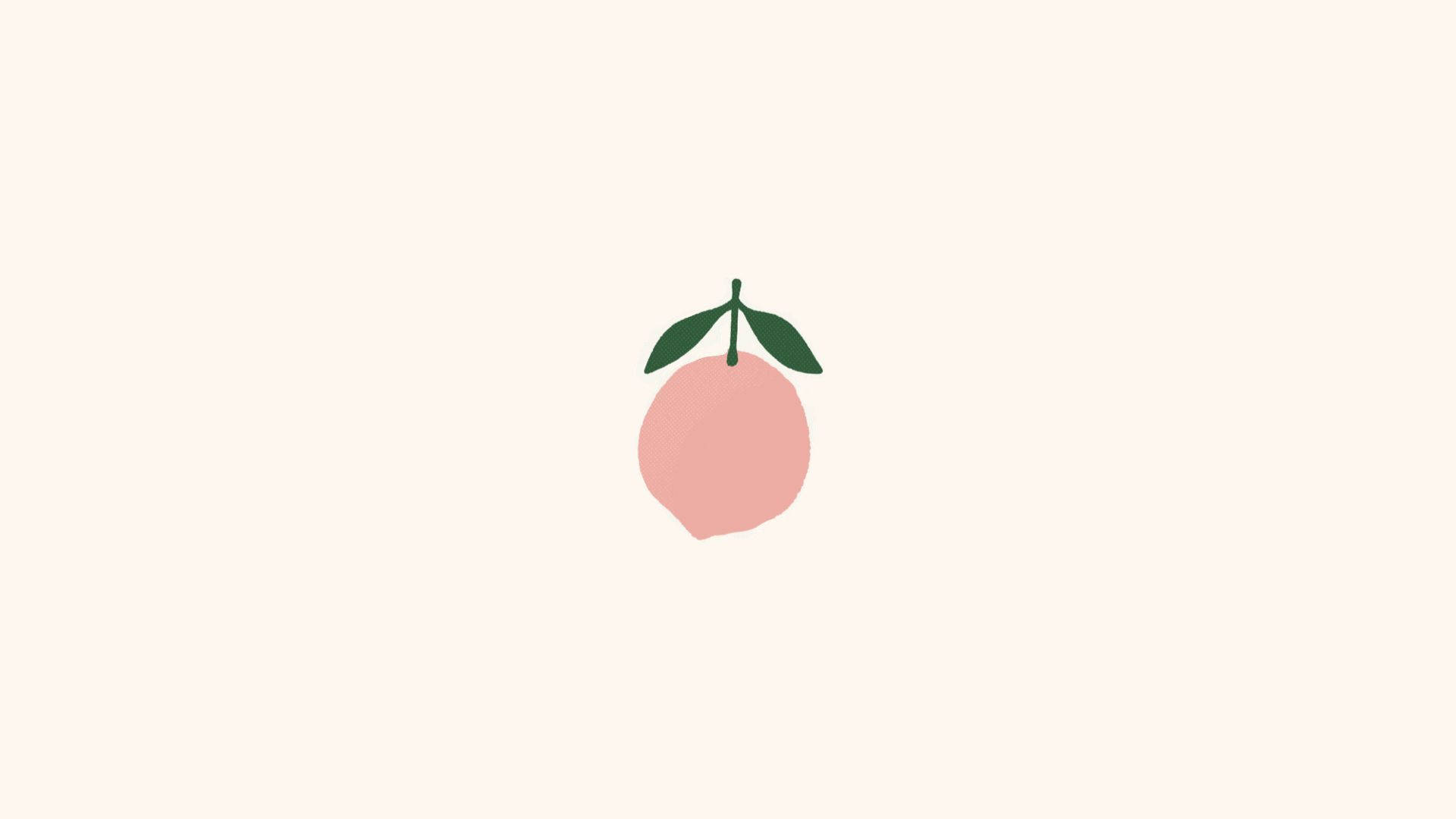 Simpleng Aesthetic na Pink na Prutas Wallpaper