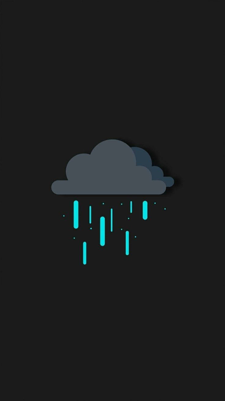 Simpleng Aesthetic na Ulap na Umuulan Wallpaper