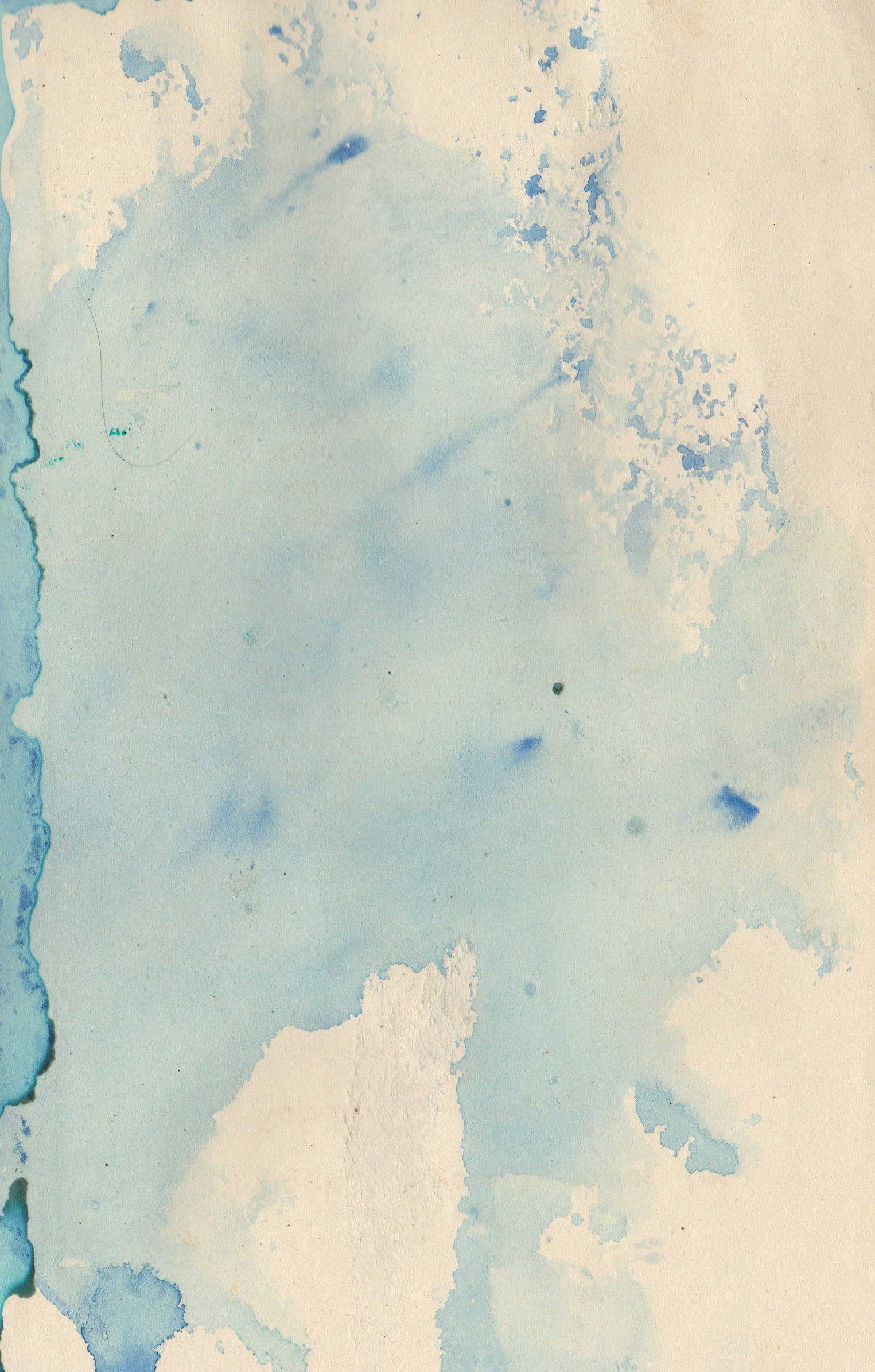 Simpleng Asul na Estetikong Watercolor Abstract Wallpaper