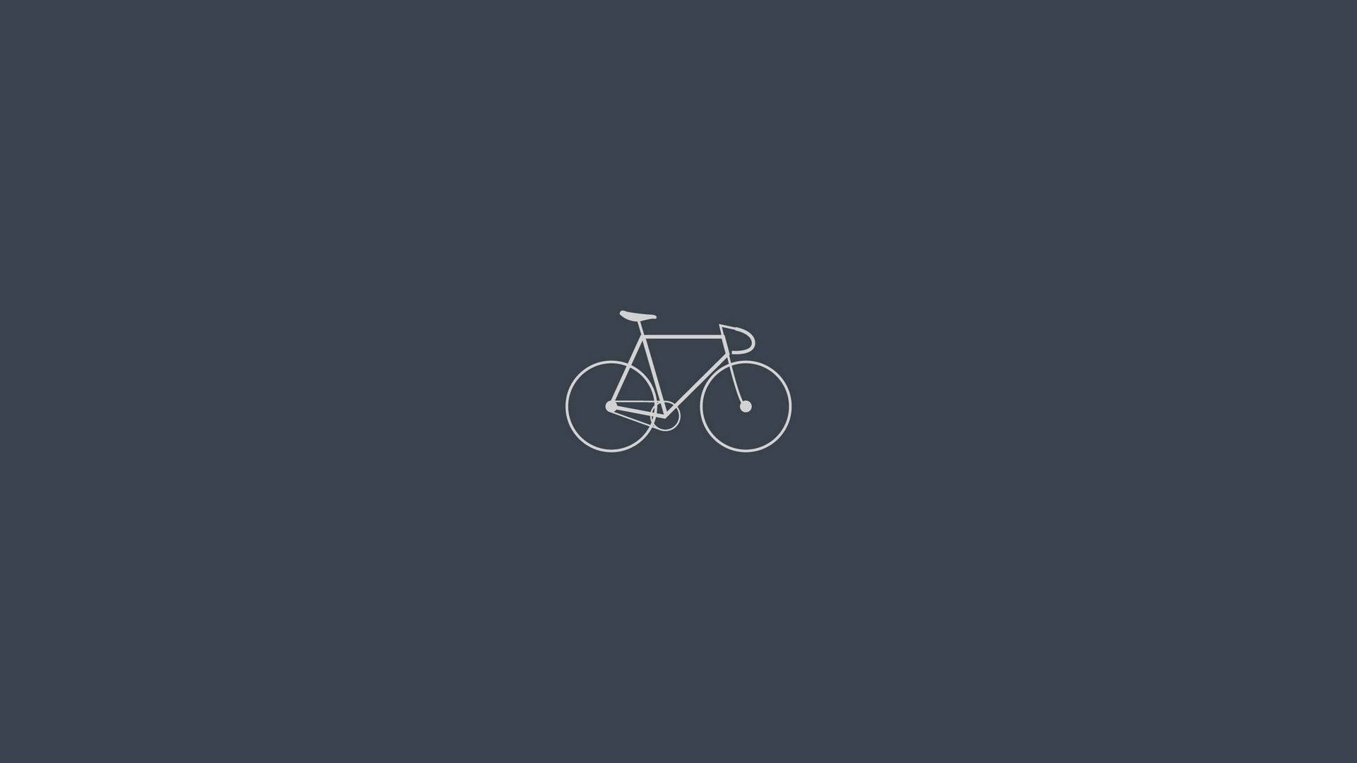 Simpleng Balangkas ng Bisikleta Wallpaper