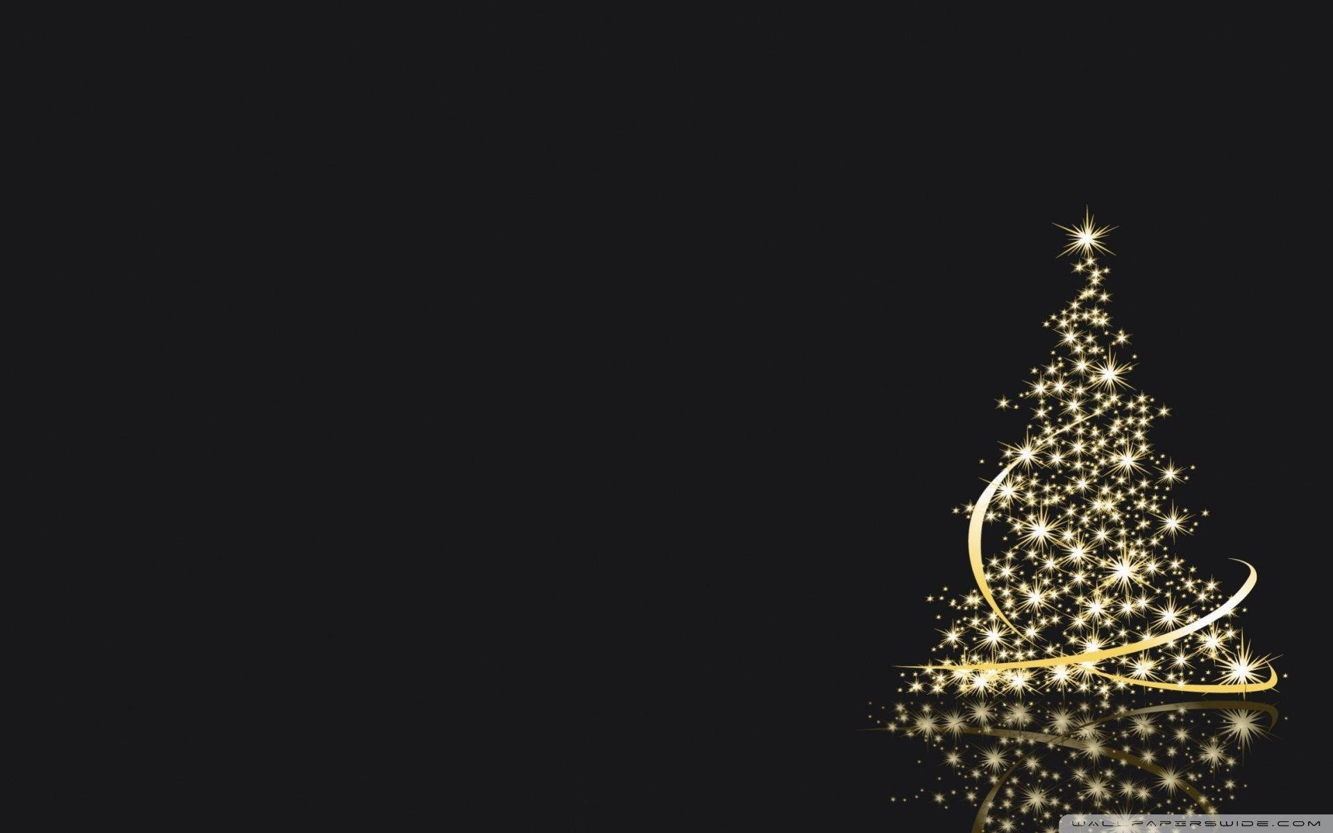 Simpleng Christmas Tree na may Kibog Wallpaper