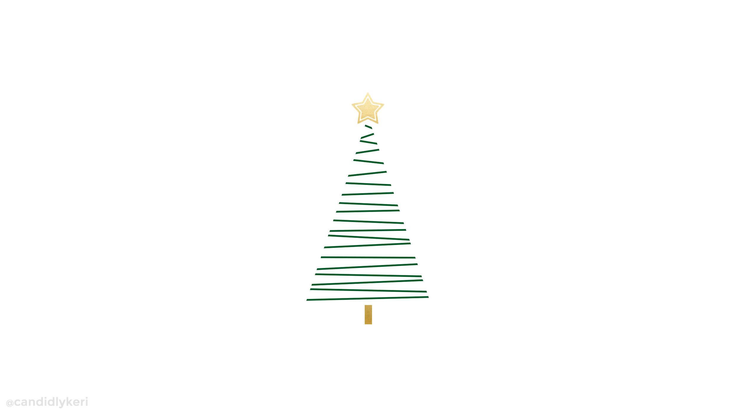 Simpleng Christmas Tree Swirls Wallpaper