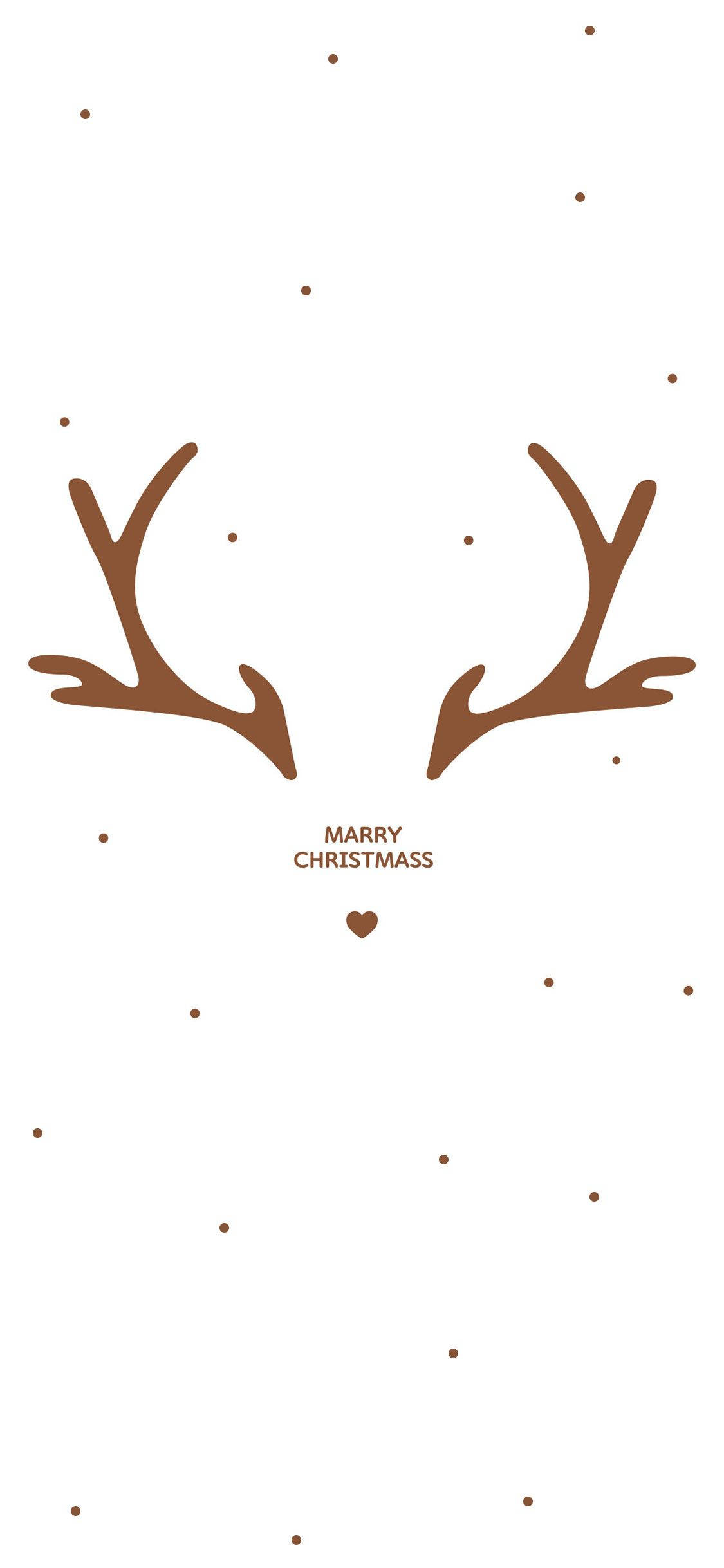 Simpleng Cute na Christmas iPhone Marry Christmass Wallpaper