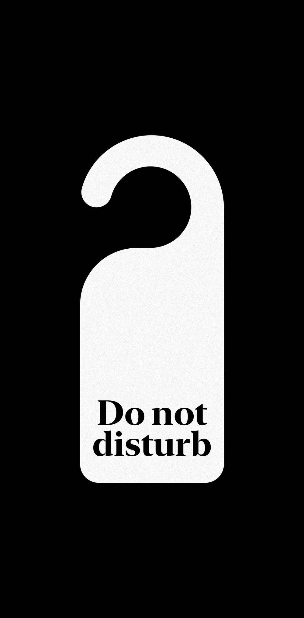 Simpleng Door Tag na Huwag Istorbohin Wallpaper