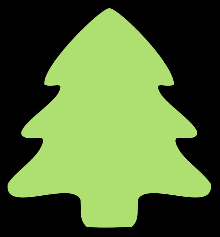 Simpleng Graphic ng Puno ng Pasko na Berde Wallpaper