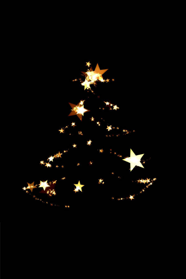 Simpleng Ilaw ng Christmas Tree Wallpaper