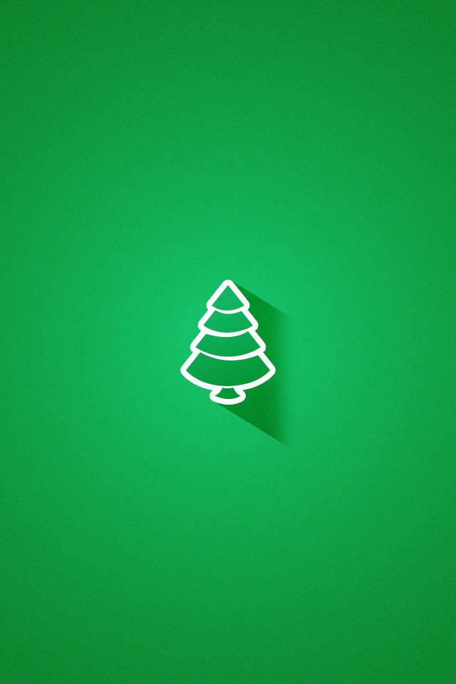 Simpleng Paskong Berde Wallpaper