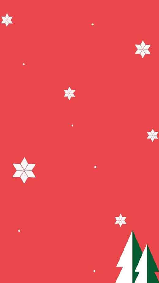 Simpleng Pulang Christmas na Bituin Wallpaper