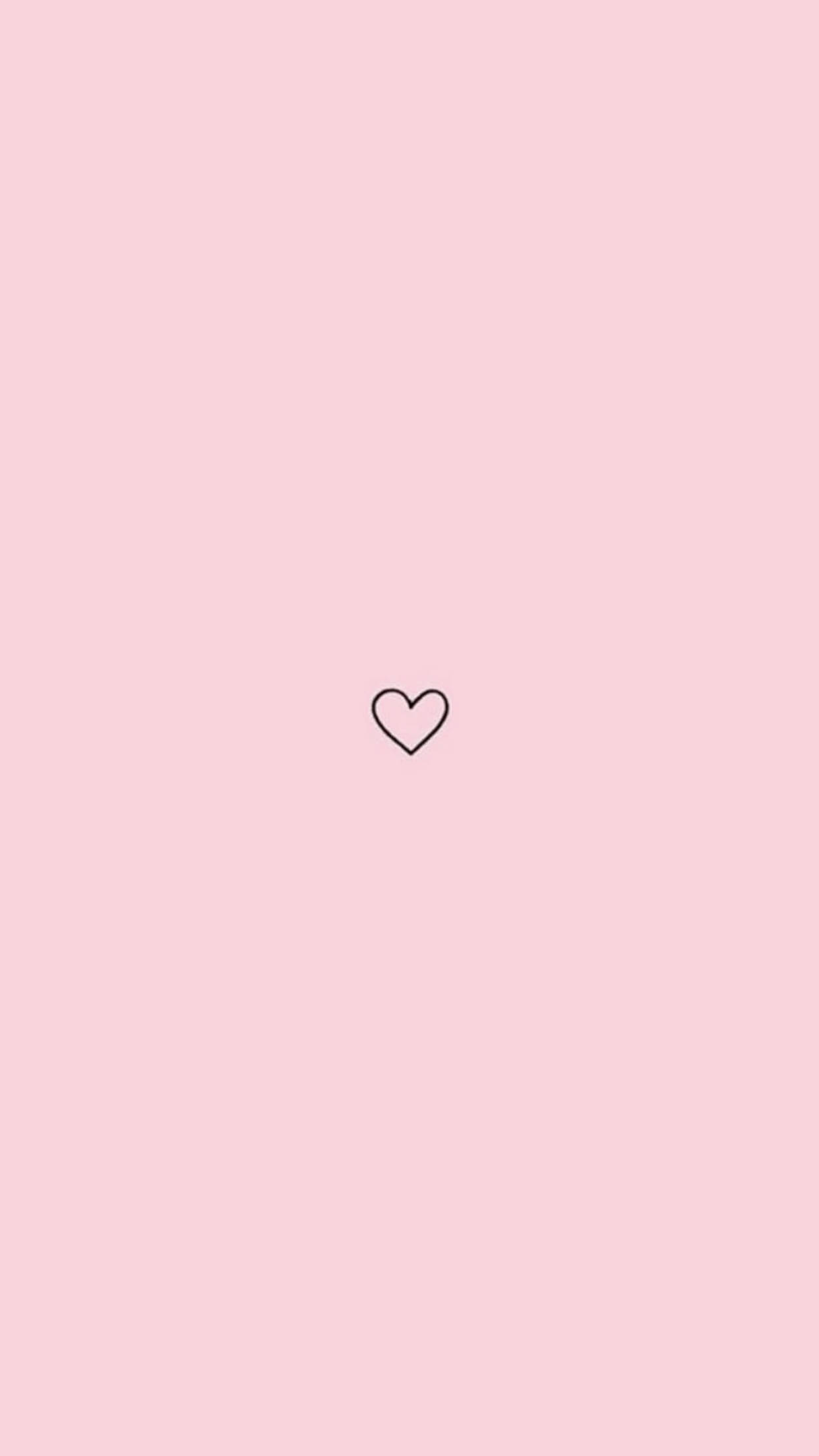Simpleng Pusong Aesthetic na Puso Wallpaper
