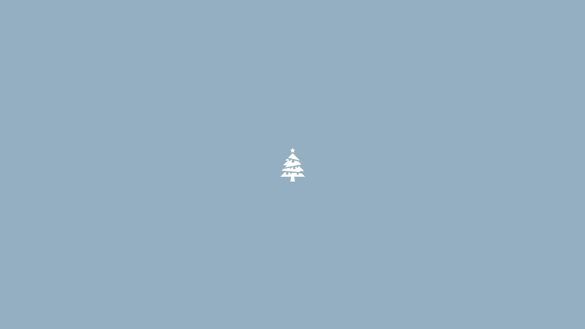 Simpleng Puting Christmas Tree Wallpaper