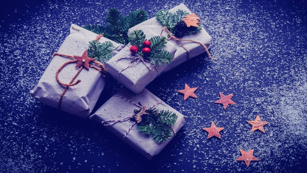Simpleng Regalo ng Pasko Wallpaper