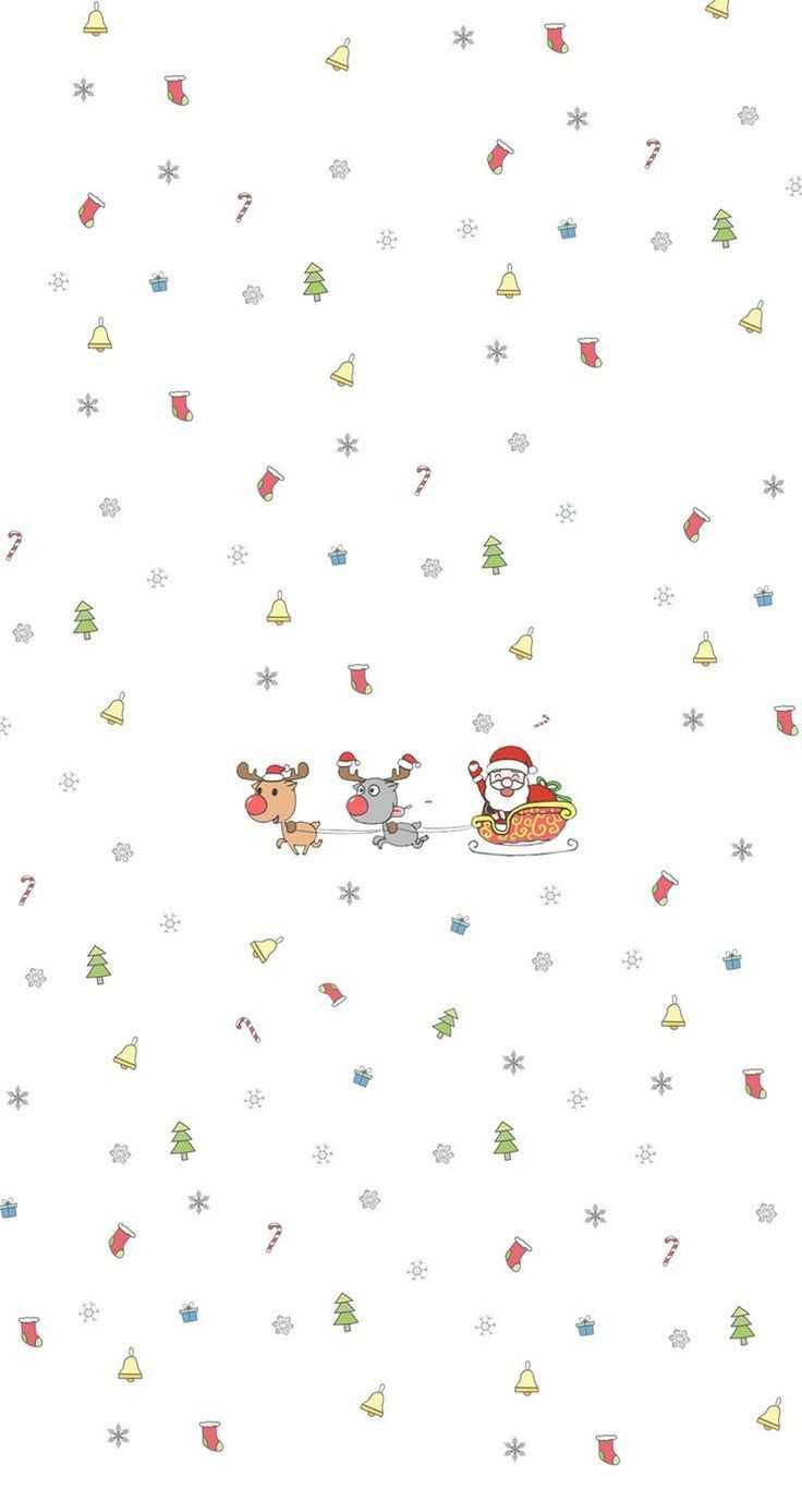 Simpleng Sled para sa Pasko Wallpaper