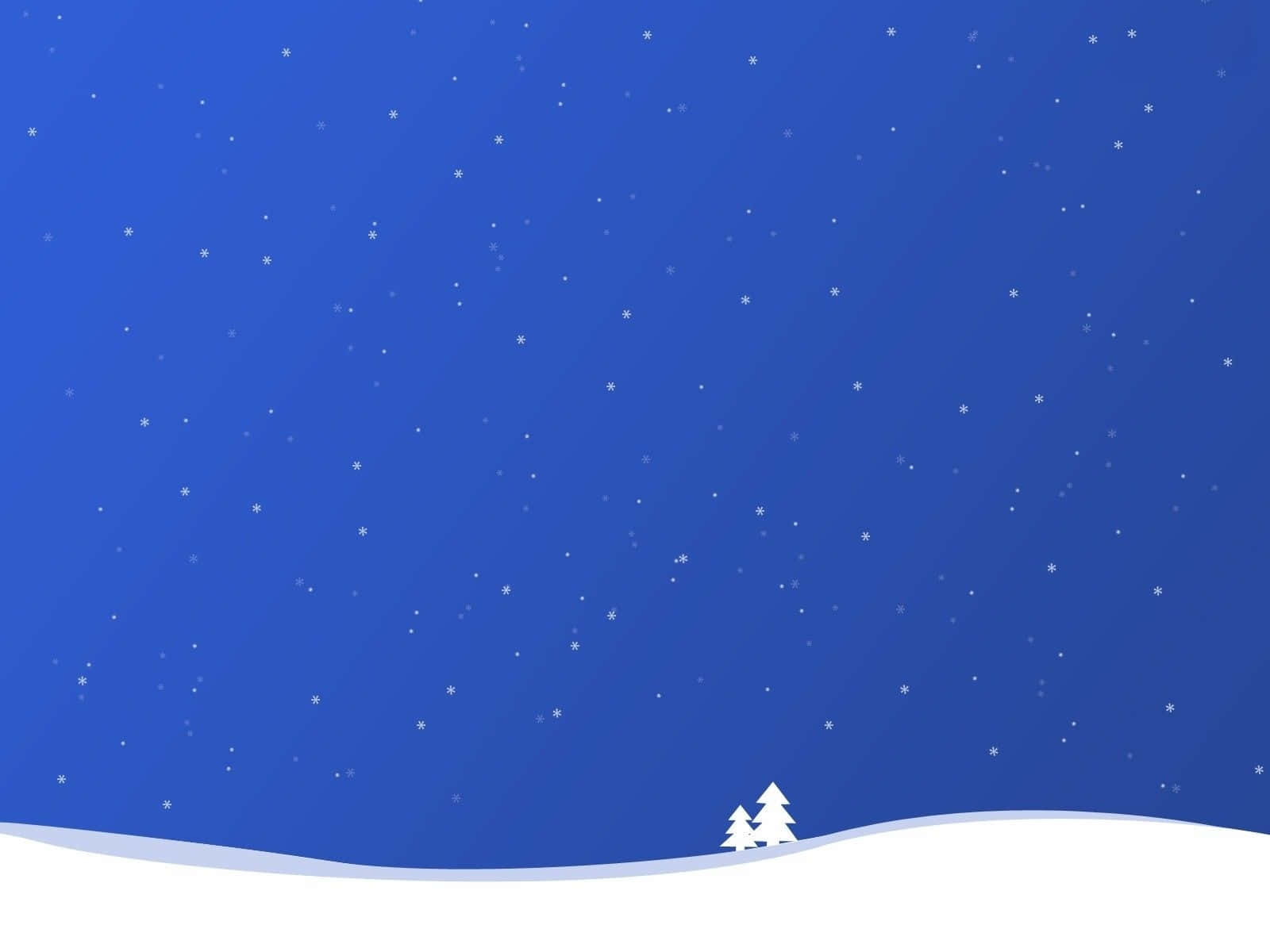 Simpleng Tanawin ng Niyebe sa Gabi ng Pasko para sa iPad Wallpaper